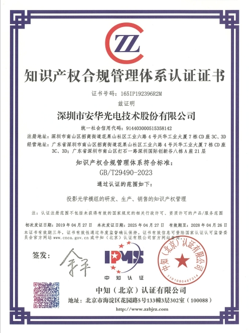 Intellectual property management system certification